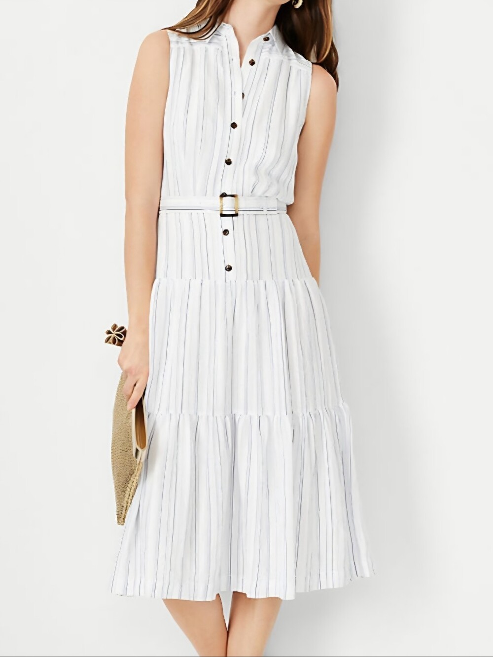 Ann Taylor Striped Dress - Sz 8